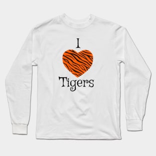 I Love Tigers Long Sleeve T-Shirt